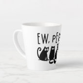 Ie Mensen Grappige Poezen Zwarte Katten Latte Mok (Linkerhoek)