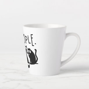 Ie Mensen Grappige Poezen Zwarte Katten Latte Mok
