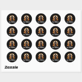 Ie Mensen Halloween Hond Ronde Sticker (Vel)