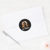 Ie Mensen Halloween Hond Ronde Sticker (Envelop)