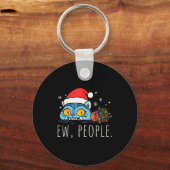 Ie Mensen Kerst Grappige Tijger Sarcastische Humor Sleutelhanger (Voorkant)