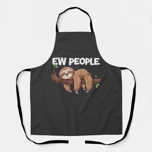Ie Mensen Luiaard T-Shirt Schort (Voorkant)