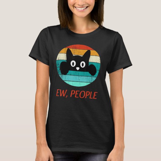 Ie Mensen Meow Kat T-shirt (Voorkant)