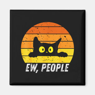 Ie Mensen Retro Kat Grappige Introvert Antieke Kat Magneet