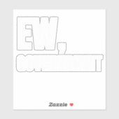 Ie, Overheid Politiek Sticker (Vel)