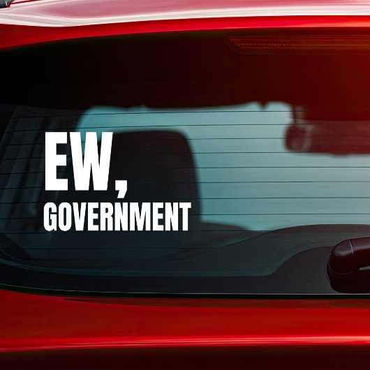Ie, Overheid Politiek Sticker