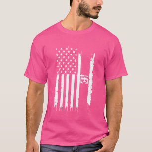 IE Verenigde Staten ontdaan van Amerikaanse vlag T-shirt
