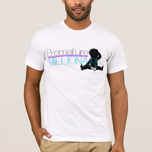 iE voortijdige miljonair T-shirt (Voorkant)