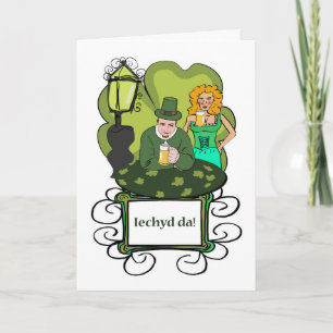 Iechyd da. Cheers in Welsh voor St. Patrick's Day Kaart