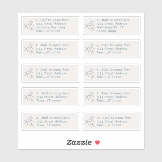 Ieder Adresetiket voor de mantel Sticker (Vel)