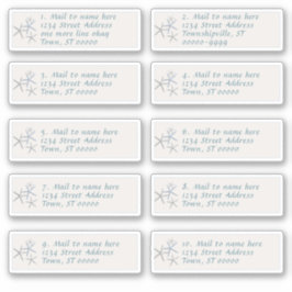 Ieder Adresetiket voor de mantel Sticker