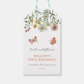 Ieder jaar bloeiende bloem cadeaulabel (Voorkant)