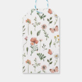 Ieder jaar bloeiende bloem cadeaulabel (Achterkant)