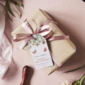 Ieder jaar bloeiende bloem cadeaulabel