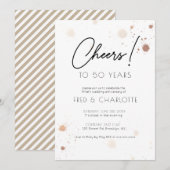 Ieder jaar Gold Waterverf 50e Jubileum in Kaart (Voorkant / Achterkant)