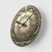 Ieder jaar goudzoekende ronde klok (Hoek)