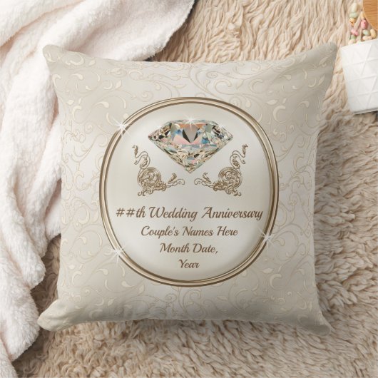 Ieder jaar Ruitend Jubileum Kussen (Deken)