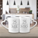 Ieder Jubileum Zilver Mr Mrs Right Loversmokken<br><div class="desc">ELKE JUBILEUM DIENT DE HEER MEVROUW RECHTSMOK TE VERKLAREN. Pas de namen en datums aan om een leuk en uniek geschenk te creëer om elke trouwdag te vieren. Ontworpen door: Thisnotme©</div>