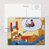 IEDER KIND HEEFT EEN DROOM BRIEFKAART (Voorkant / Achterkant)