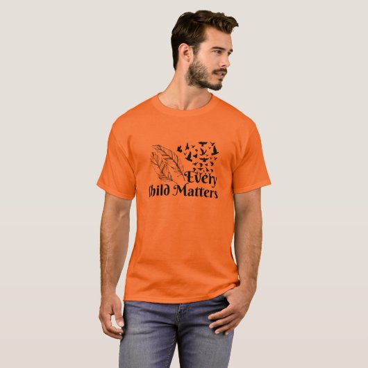 Ieder kind is een inheemse oranje dag canada t-shirt (Voorkant volledig)