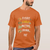 Ieder kind is in eigen bezit oranje T-Shirt (Voorkant)