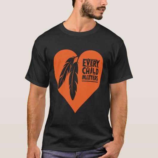 Ieder kind maakt canadese minnaar uit, oranje dag t-shirt (Voorkant)