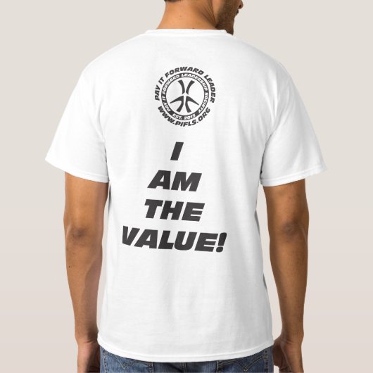 Ieder leven is geen geld t-shirt (Achterkant)