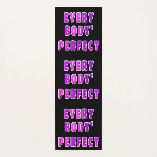 Ieder lichaam is perfect yogamat (Voorkant)