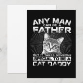 Ieder Man kan een vader zijn die papa cadeau geeft Aankondiging (Voorkant / Achterkant)