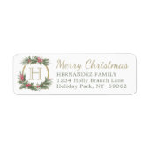 Ieder Manuscript - het adres van de Goudkerst van  Etiket (Voorkant)