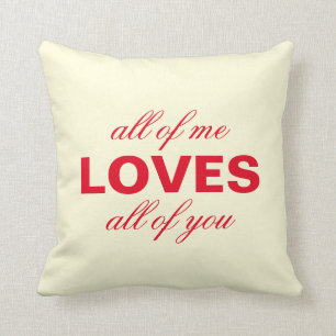 "Ieder van mij houdt van jullie allemaal" persoonl Kussen