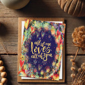 Ieder van mij houdt van jullie kleurrijke moderne  kaart