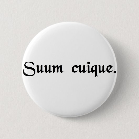 Ieder zijn eigen. ronde button 5,7 cm (Voorkant)