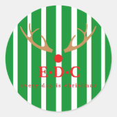 Iedere dag is het kerst ronde sticker (Voorkant)