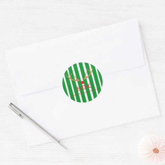 Iedere dag is het kerst ronde sticker (Envelop)