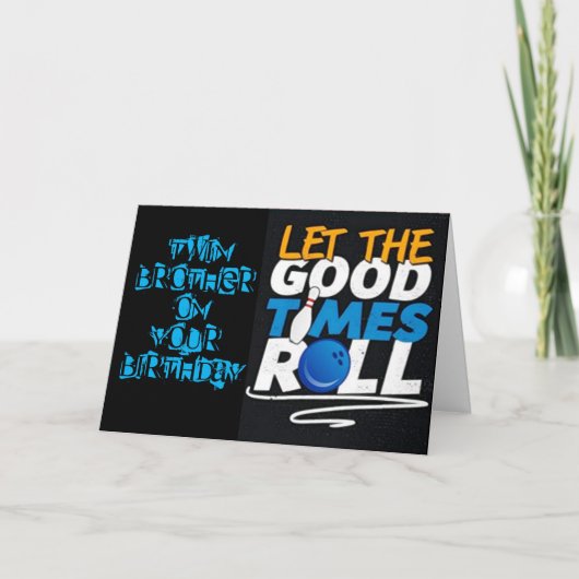 IEDERE DAG IS SPECIALE BIRTHDAY MY **TWIN BROTHER* KAART (Voorkant)
