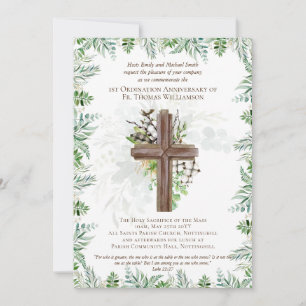 IEDERE Jubileum Uitnodiging Rustisch hout