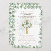 IEDERE Jubileum Uitnodiging Rustisch hout (Voorkant / Achterkant)