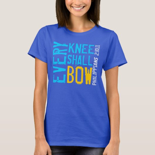 IEDERE KNEE MOET BEVEILIGING GEVEN AAN tweedelige  T-shirt (Voorkant)