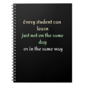 Iedere leerling kan niet op dezelfde dag leren notitieboek (Voorkant)