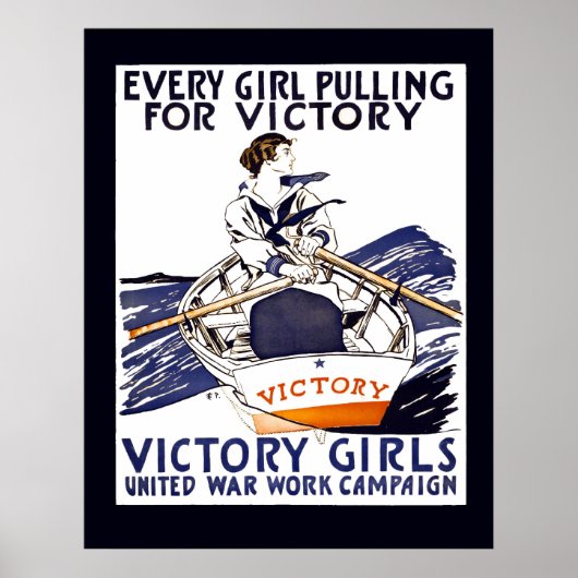 IEDERE MEISJES VOOR VICTORY 1918 POSTER (Voorkant)
