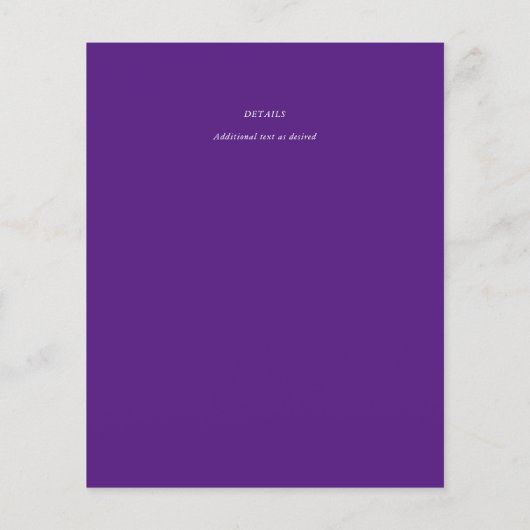 IEDERE OPDRACHT Jubileum Paars (Achterkant)