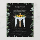 IEDERE Orde Jubileum Uitnodiging Zonnebloemen (Voorkant)