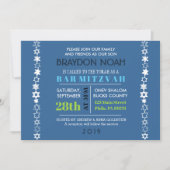 IEDERE STAR IS UNIQUE Bar Bat Mitzvah Invitation Kaart (Voorkant)