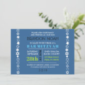 IEDERE STAR IS UNIQUE Bar Bat Mitzvah Invitation Kaart (Staand voorkant)
