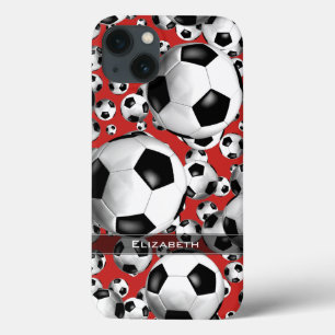 IEDERE voetballen van een aangepast kleurenmeisje  Case-Mate iPhone Case