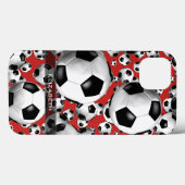 IEDERE voetballen van een aangepast kleurenmeisje  Case-Mate iPhone Case (Achterkant (horizontaal))