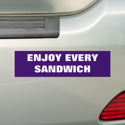 IEDEREEN ALLE SANDWICH BUMPERSTICKER (Op auto)