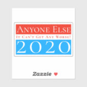 Iedereen anders in 2020: Het kan niet erger worden Sticker (Vel)