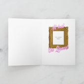 Iedereen begroet de Koningin Wenskaart Kaart (Binnen)